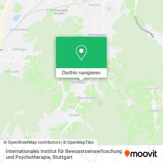 Internationales Institut für Bewusstseinserfoschung und Psychotherapie Karte