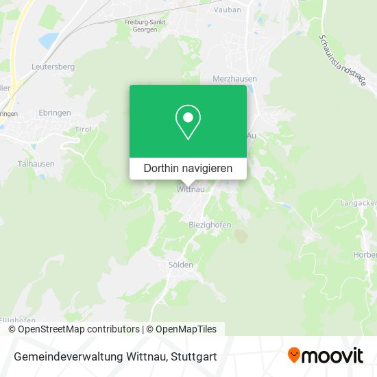 Gemeindeverwaltung Wittnau Karte