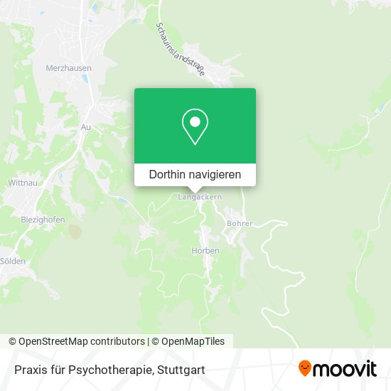 Praxis für Psychotherapie Karte