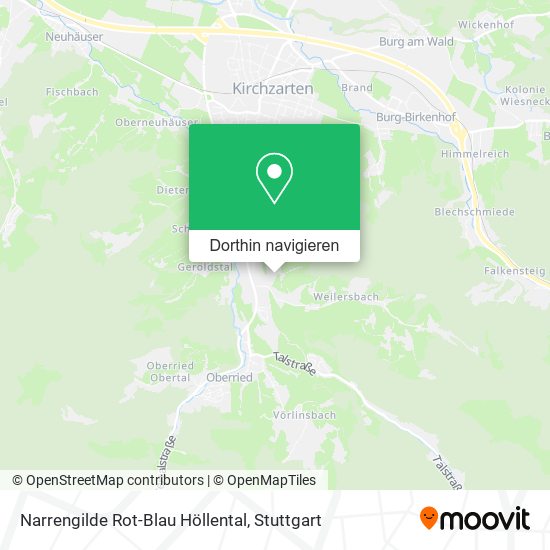 Narrengilde Rot-Blau Höllental Karte