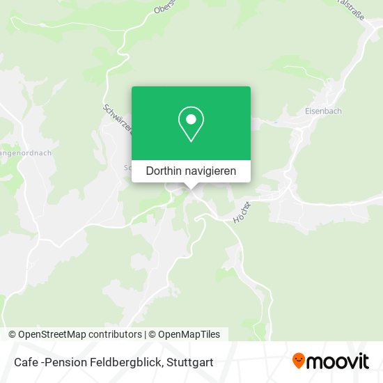 Cafe -Pension Feldbergblick Karte