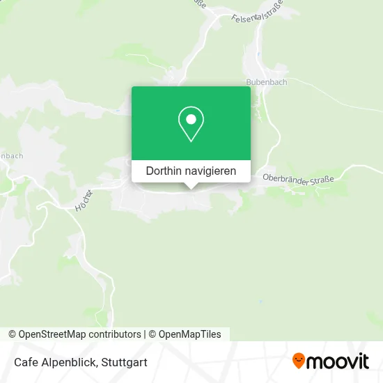 Cafe Alpenblick Karte