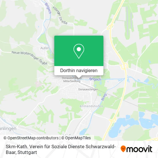 Skm-Kath. Verein für Soziale Dienste Schwarzwald-Baar Karte