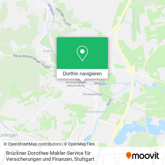 Brückner Dorothee Makler-Service für Versicherungen und Finanzen Karte