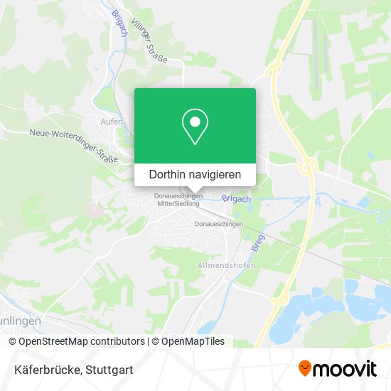 Käferbrücke Karte