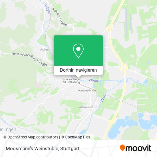 Moosmann's Weinstüble Karte