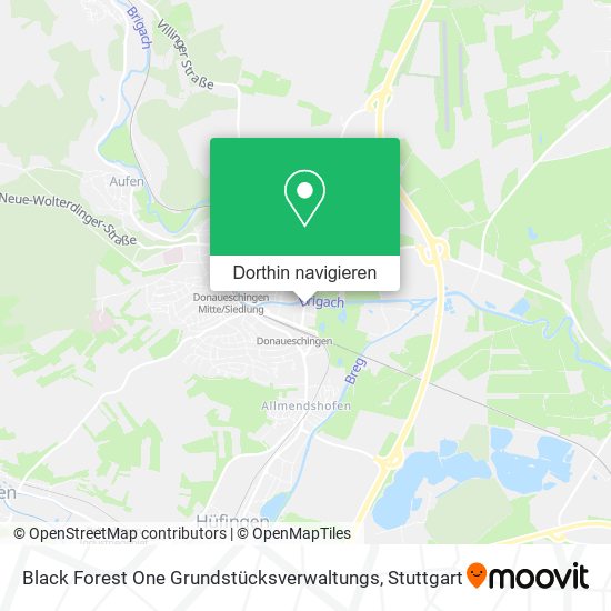 Black Forest One Grundstücksverwaltungs Karte