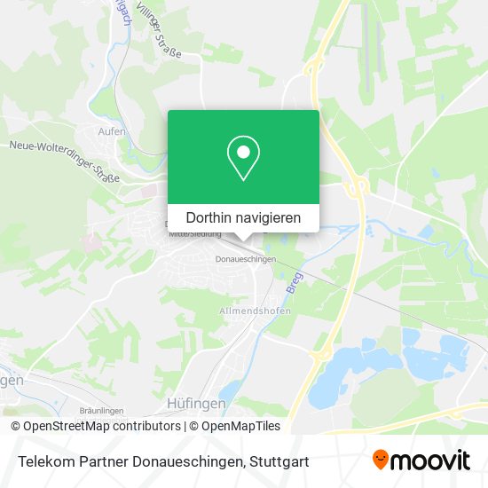 Telekom Partner Donaueschingen Karte