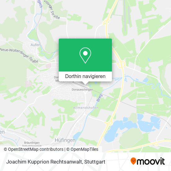 Joachim Kupprion Rechtsanwalt Karte