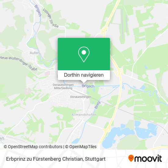 Erbprinz zu Fürstenberg Christian Karte