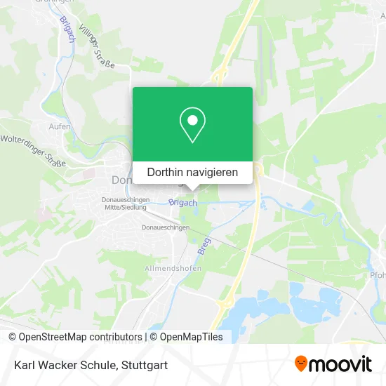 Karl Wacker Schule Karte