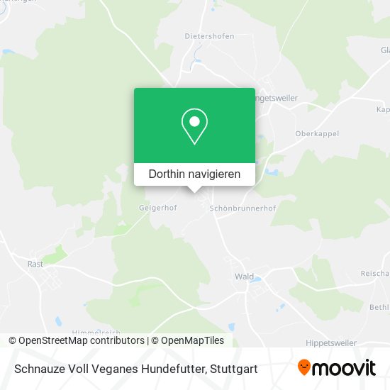 Schnauze Voll Veganes Hundefutter Karte