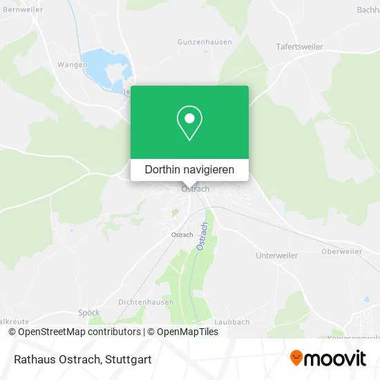 Rathaus Ostrach Karte