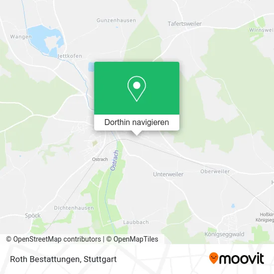 Roth Bestattungen Karte