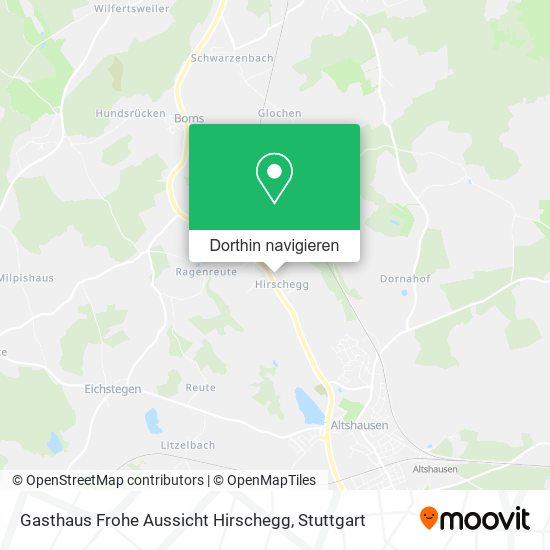 Gasthaus Frohe Aussicht Hirschegg Karte