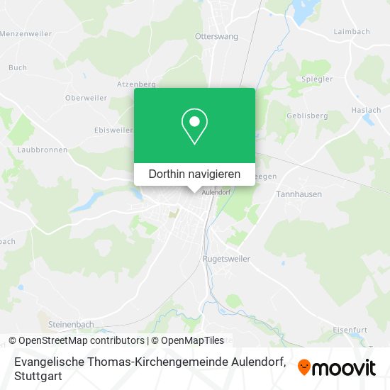 Evangelische Thomas-Kirchengemeinde Aulendorf Karte