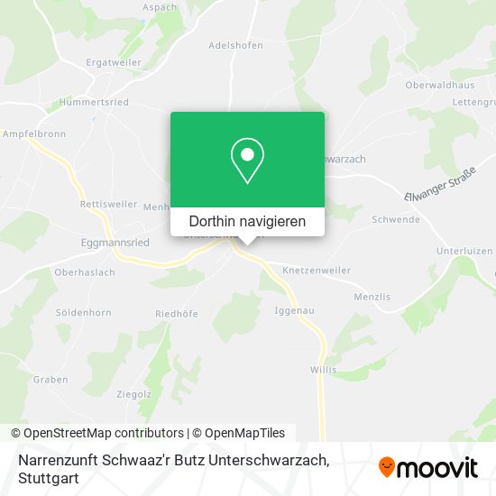 Narrenzunft Schwaaz'r Butz Unterschwarzach Karte