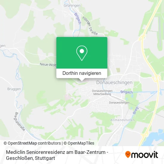 Mediclin Seniorenresidenz am Baar-Zentrum - Geschloßen Karte