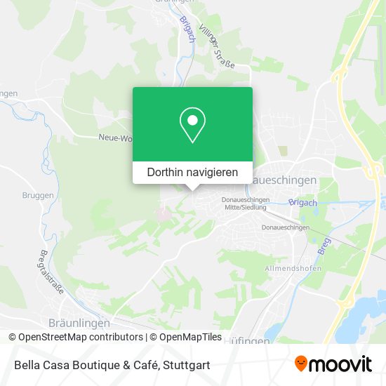 Bella Casa Boutique & Café Karte