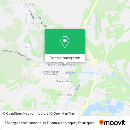 Mehrgenerationenhaus Donaueschingen Karte