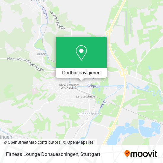 Fitness Lounge Donaueschingen Karte