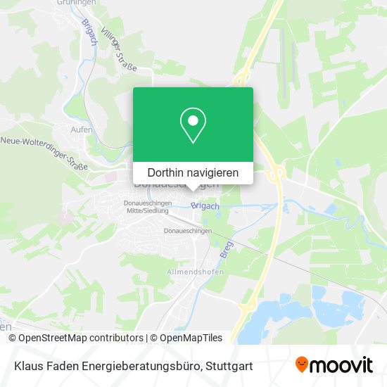 Klaus Faden Energieberatungsbüro Karte