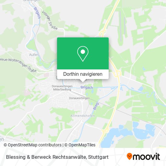 Blessing & Berweck Rechtsanwälte Karte