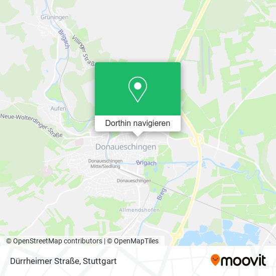 Dürrheimer Straße Karte