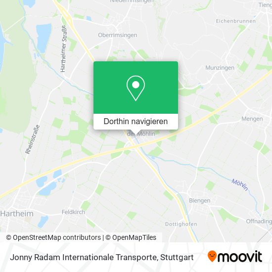 Jonny Radam Internationale Transporte Karte