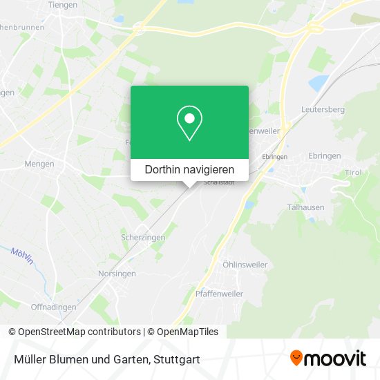 Müller Blumen und Garten Karte