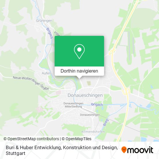 Buri & Huber Entwicklung, Konstruktion und Design Karte