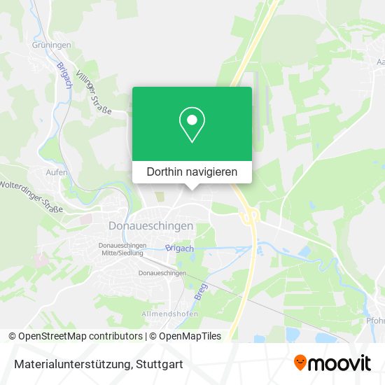 Materialunterstützung Karte