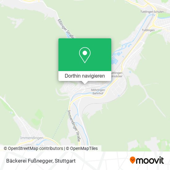 Bäckerei Fußnegger Karte