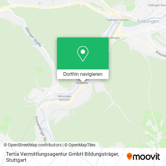 Tertia Vermittlungsagentur GmbH Bildungsträger Karte