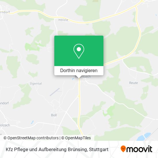 Kfz Pflege und Aufbereitung Brünsing Karte