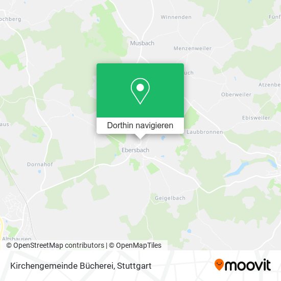 Kirchengemeinde Bücherei Karte
