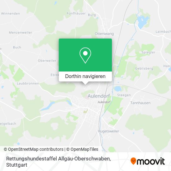 Rettungshundestaffel Allgäu-Oberschwaben Karte