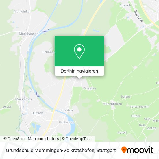 Grundschule Memmingen-Volkratshofen Karte