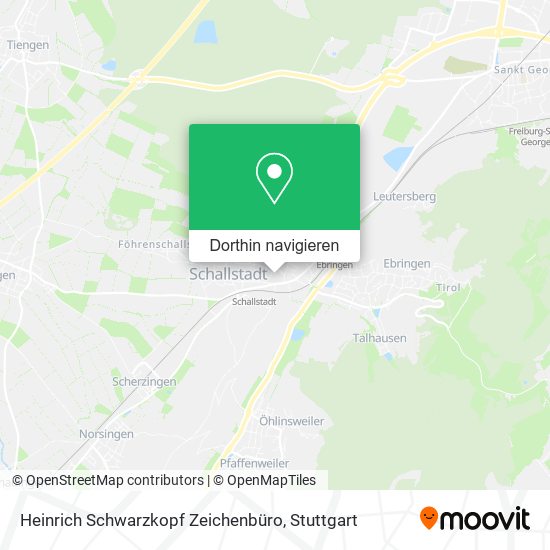 Heinrich Schwarzkopf Zeichenbüro Karte