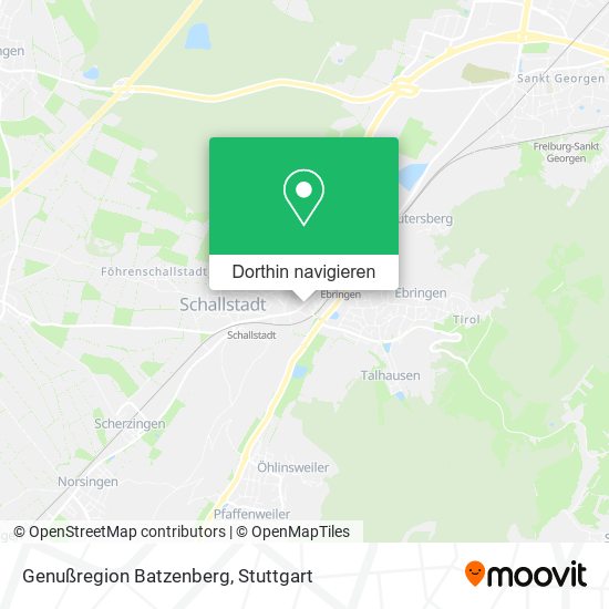 Genußregion Batzenberg Karte