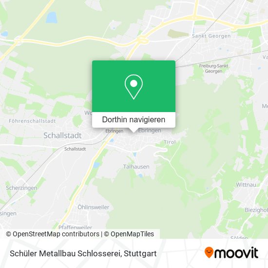 Schüler Metallbau Schlosserei Karte