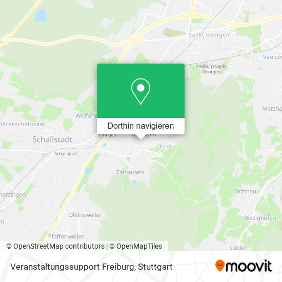 Veranstaltungssupport Freiburg Karte