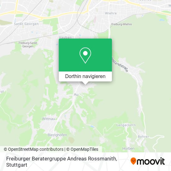 Freiburger Beratergruppe Andreas Rossmanith Karte