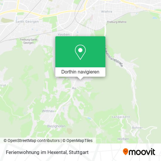 Ferienwohnung im Hexental Karte