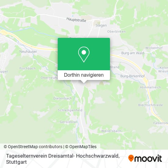 Tageselternverein Dreisamtal- Hochschwarzwald Karte
