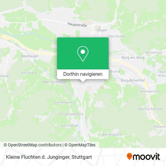 Kleine Fluchten d. Junginger Karte