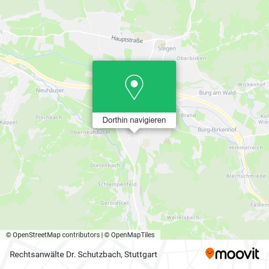 Rechtsanwälte Dr. Schutzbach Karte