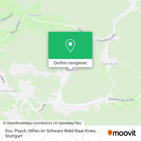 Soz. Psych. Hilfen im Schwarz-Wald-Baar-Kreis Karte