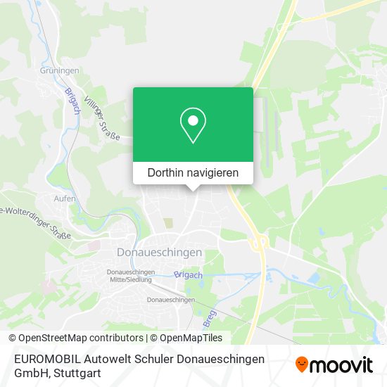 EUROMOBIL Autowelt Schuler Donaueschingen GmbH Karte