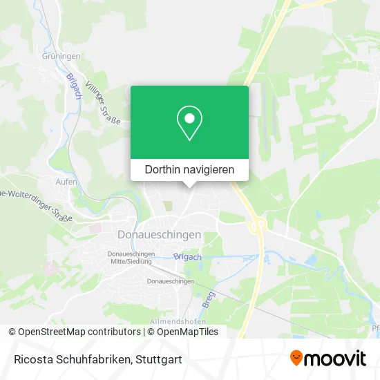 Ricosta Schuhfabriken Karte